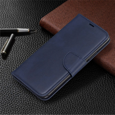 PU Leather Wallet Stand Phone Cover for Huawei Honor 9X (Global)/ P Smart Z / Y9 Prime 2019 / Enjoy 10 Plus