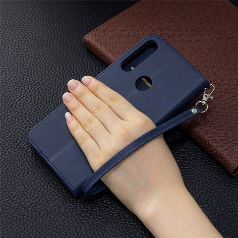 PU Leather Wallet Stand Phone Cover for Huawei Honor 9X (Global)/ P Smart Z / Y9 Prime 2019 / Enjoy 10 Plus