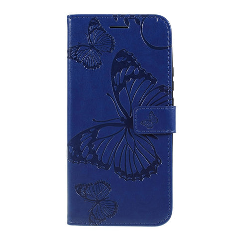For Huawei Honor 9X (Global) / P Smart Z / Y9 Prime 2019 / Enjoy 10 Plus Wallet Case Floral Butterfly Imprinted Leather Phone Cover Stand