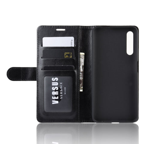 Crazy Horse Wallet Leather Wallet Stand Phone Case for Huawei Y9s / P Smart Pro 2019 / Honor 9X (For China) / 9X Pro