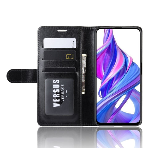 Crazy Horse Wallet Leather Wallet Stand Phone Case for Huawei Y9s / P Smart Pro 2019 / Honor 9X (For China) / 9X Pro