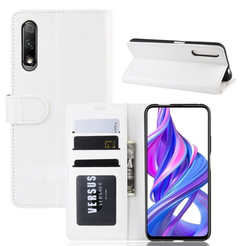 Crazy Horse Wallet Leather Wallet Stand Phone Case for Huawei Y9s / P Smart Pro 2019 / Honor 9X (For China) / 9X Pro
