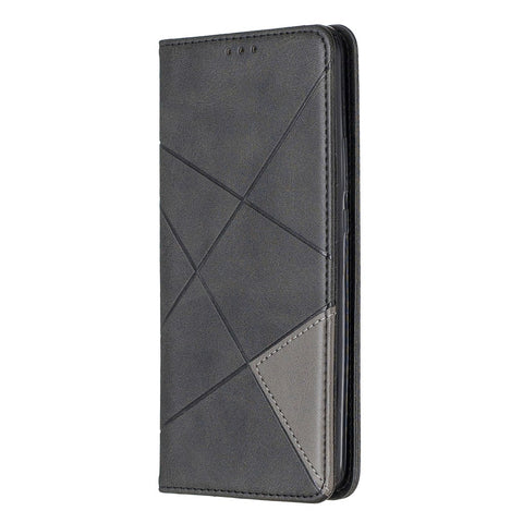Geometric Pattern Leather Card Holder Protective Case for Huawei Honor 9X (Global) /  P Smart Z / Y9 Prime 2019 / Enjoy 10 Plus