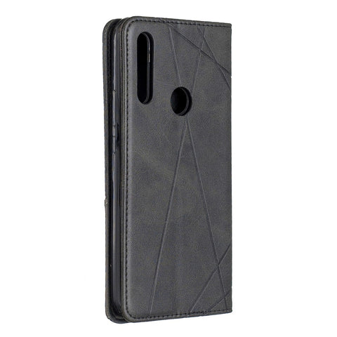 Geometric Pattern Leather Card Holder Protective Case for Huawei Honor 9X (Global) /  P Smart Z / Y9 Prime 2019 / Enjoy 10 Plus