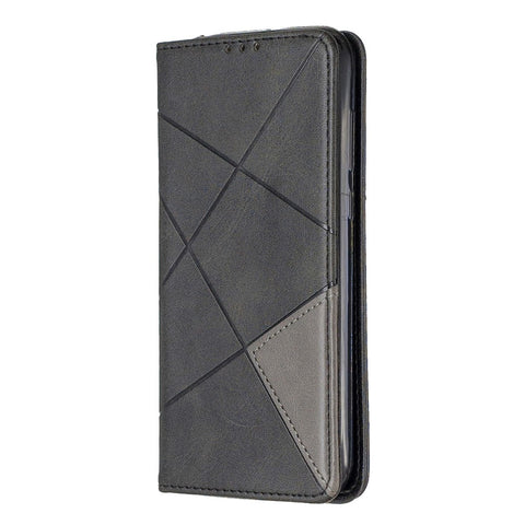 Geometric Pattern Leather Card Holder Case for Huawei Y5 (2019) / Honor 8S