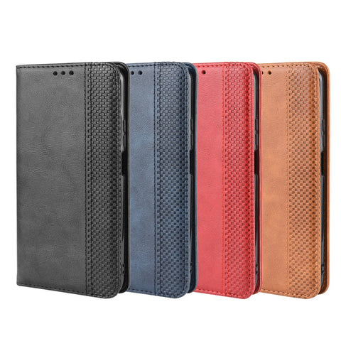 Vintage Style Leather Wallet Phone Shell for Huawei Honor 9X (For China)/9X Pro