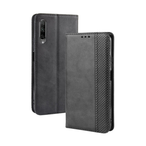 Vintage Style Leather Wallet Phone Shell for Huawei Honor 9X (For China)/9X Pro