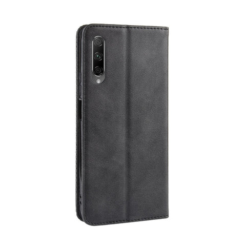 Vintage Style Leather Wallet Phone Shell for Huawei Honor 9X (For China)/9X Pro