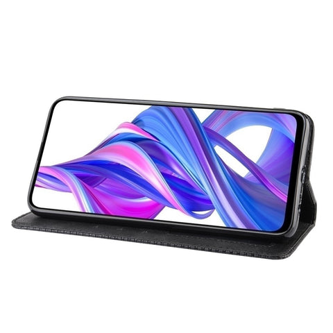 Vintage Style Leather Wallet Phone Shell for Huawei Honor 9X (For China)/9X Pro