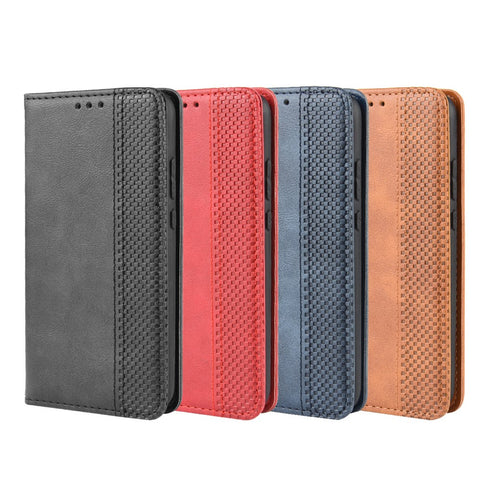 Vintage Style Magnetic Leather Wallet Protective Cell Phone Cover Case for Huawei P20 Lite (2018) / Nova 3e