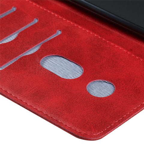 Zipper Pocket Leather Wallet Stand Phone Case for Huawei Y6 (2019, with Fingerprint Sensor)/Y6 Prime (2019)/Honor 8A