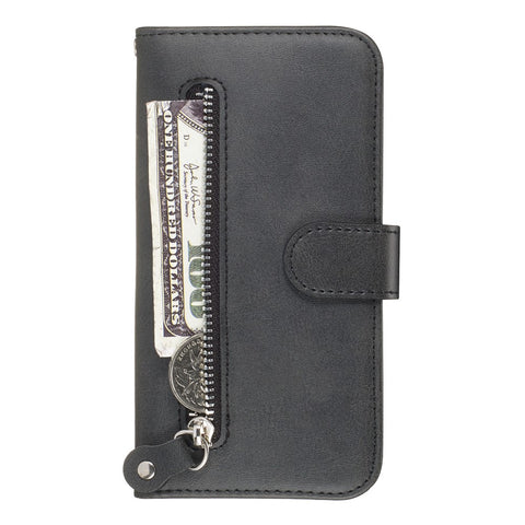 Zipper Wallet Leather Stand Phone Casing for Huawei Y5 (2019) / Honor 8S