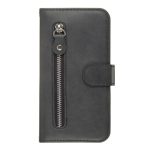 Zipper Wallet Leather Stand Phone Casing for Huawei Y5 (2019) / Honor 8S