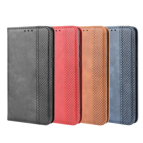 Retro PU Leather Wallet Stand Phone Cover Casing for Huawei P20