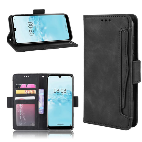 Leather Wallet Stand Phone Cover Case with Multiple Card Slots for Huawei Y5 (2019) / Honor 8S