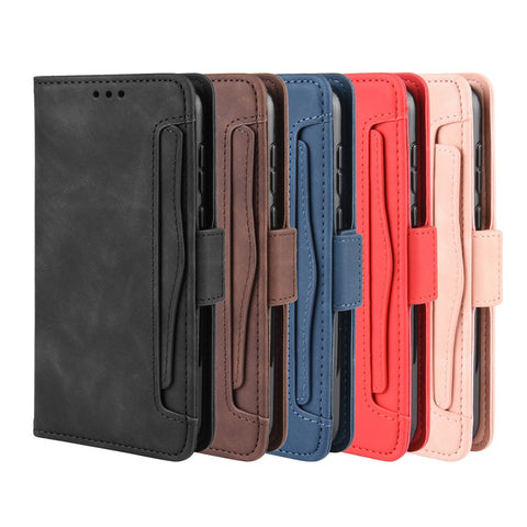 Leather Wallet Stand Phone Cover Case with Multiple Card Slots for Huawei Y5 (2019) / Honor 8S