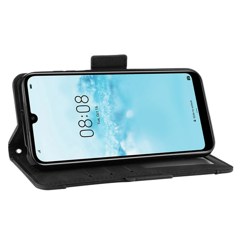 Leather Wallet Stand Phone Cover Case with Multiple Card Slots for Huawei Y5 (2019) / Honor 8S