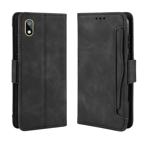Leather Wallet Stand Phone Cover Case with Multiple Card Slots for Huawei Y5 (2019) / Honor 8S