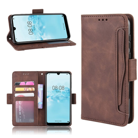 Leather Wallet Stand Phone Cover Case with Multiple Card Slots for Huawei Y5 (2019) / Honor 8S