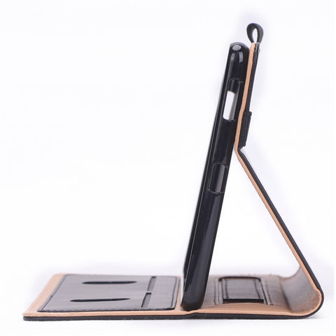 Leather Stand Card Holder Tablet Case with Elastic Band for Huawei MediaPad M6 8.4-inch