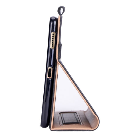 Leather Stand Card Holder Tablet Case with Elastic Band for Huawei MediaPad M6 8.4-inch