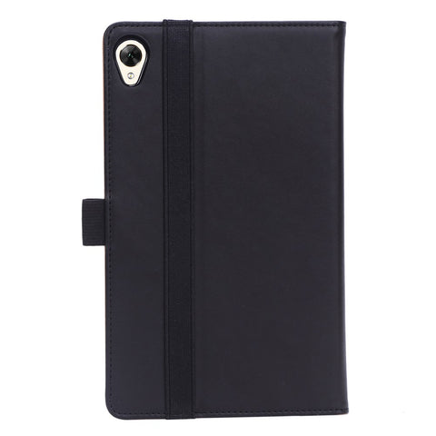 Leather Stand Card Holder Tablet Case with Elastic Band for Huawei MediaPad M6 8.4-inch