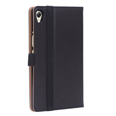 Leather Stand Card Holder Tablet Case with Elastic Band for Huawei MediaPad M6 8.4-inch