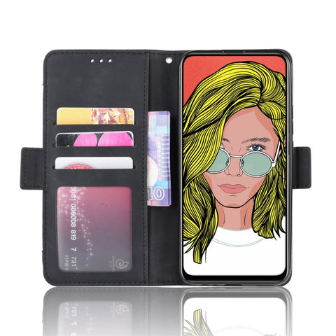 Multiple Card Slots PU Leather Cell Casing Cover for Huawei Honor 9X (Global)/ P Smart Z / Y9 Prime 2019 / Enjoy 10 Plus