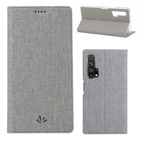 VILI DMX Cross Texture Leather Stand Case with Card Slot for Huawei Honor 20 Pro