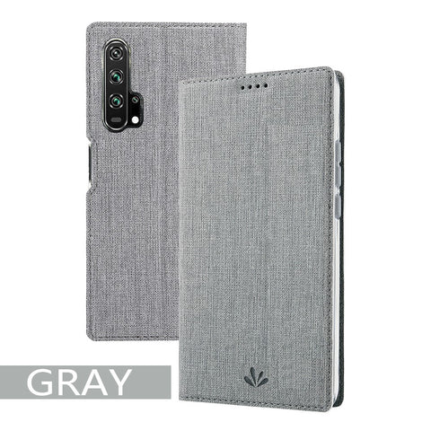 VILI DMX Cross Texture Leather Stand Case with Card Slot for Huawei Honor 20 Pro
