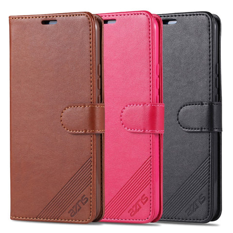 AZNS PU Leather Wallet Case for Huawei Honor 9X (Global)/ P Smart Z/Y9 Prime 2019