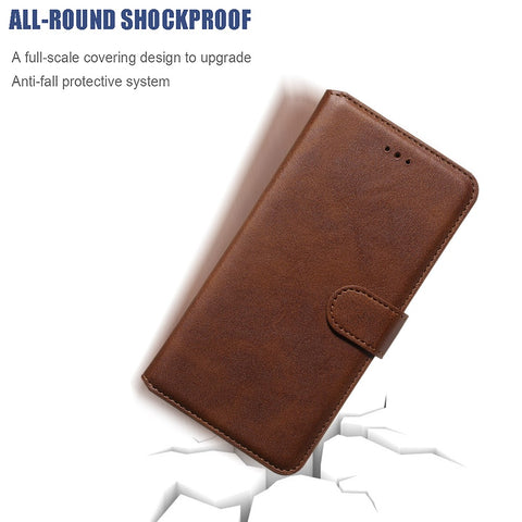 Classic Wallet Leather Stand Phone Protective Cover for Huawei Y7 (2019) / Enjoy 9 / Y7 Pro (2019)