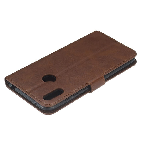 Classic Wallet Leather Stand Phone Protective Cover for Huawei Y7 (2019) / Enjoy 9 / Y7 Pro (2019)