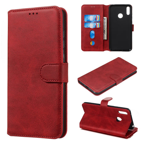 Classic Wallet Leather Stand Phone Protective Cover for Huawei Y7 (2019) / Enjoy 9 / Y7 Pro (2019)