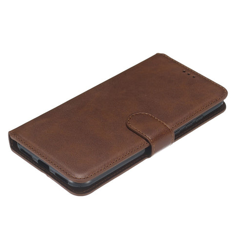 Classic Wallet Leather Stand Phone Protective Cover for Huawei Y6 (2019, with Fingerprint Sensor) / Honor 8A