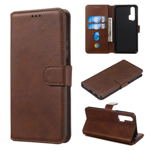 Classic Wallet Leather Stand Phone Protective Cover for Huawei Honor 20 Pro / Honor 20 / Nova 5T