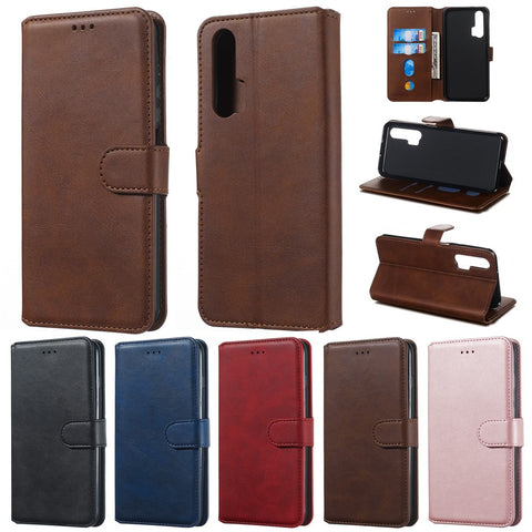 Classic Wallet Leather Stand Phone Protective Cover for Huawei Honor 20 Pro / Honor 20 / Nova 5T