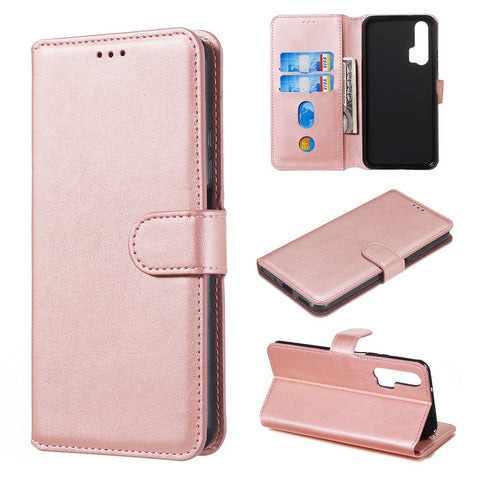 Classic Wallet Leather Stand Phone Protective Cover for Huawei Honor 20 Pro / Honor 20 / Nova 5T
