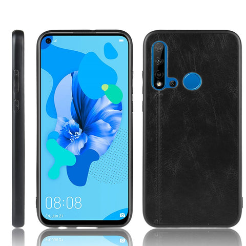 PU Leather Coated PC + TPU Hybrid Back Case for Huawei P20 lite (2019)/Nova 5i