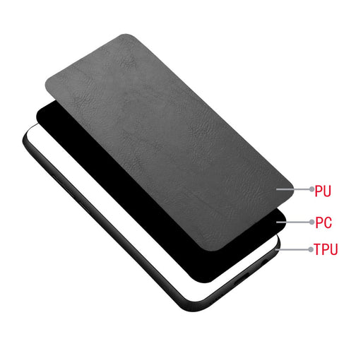 PU Leather Coated PC + TPU Hybrid Back Case for Huawei P20 lite (2019)/Nova 5i