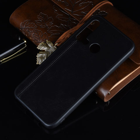 PU Leather Coated PC + TPU Hybrid Back Case for Huawei P20 lite (2019)/Nova 5i