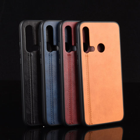 PU Leather Coated PC + TPU Hybrid Back Case for Huawei P20 lite (2019)/Nova 5i