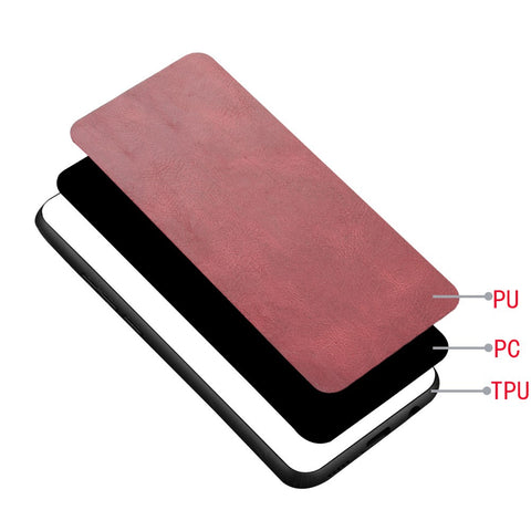 PU Leather Coated PC + TPU Cell Phone Shell for Huawei Mate 20 Lite/Maimang 7