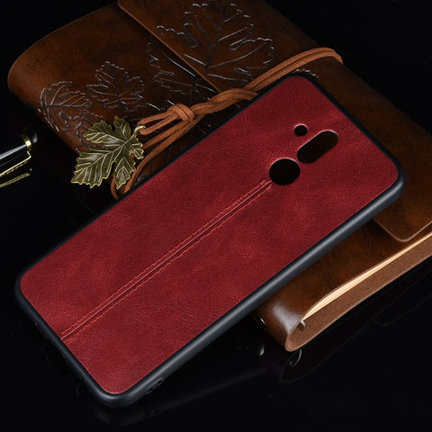 PU Leather Coated PC + TPU Cell Phone Shell for Huawei Mate 20 Lite/Maimang 7
