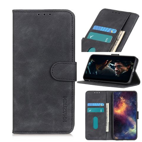 KHAZNEH Vintage Style Leather Wallet Case for Huawei P30 Lite New Edition/P30 Lite/nova 4e