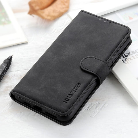 KHAZNEH Vintage Style Leather Wallet Case for Huawei P30 Lite New Edition/P30 Lite/nova 4e