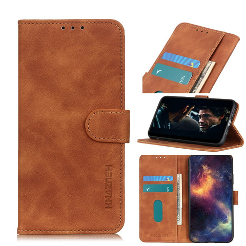 KHAZNEH Vintage Style Leather Wallet Case for Huawei P30 Lite New Edition/P30 Lite/nova 4e