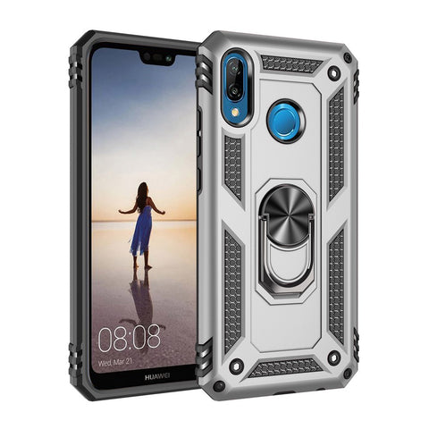 Hybrid PC TPU Kickstand Armor Phone Shell for Huawei P20 Lite (2018) / Nova 3e (China)