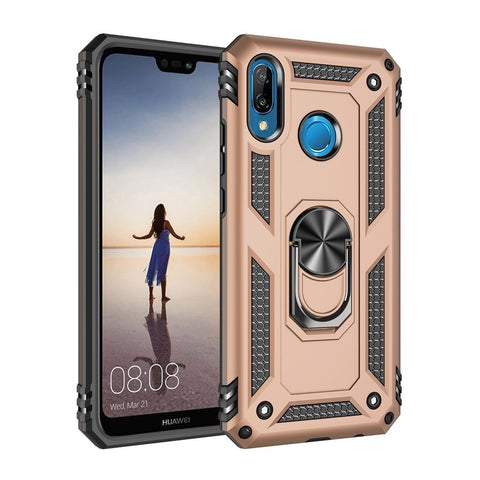 Hybrid PC TPU Kickstand Armor Phone Shell for Huawei P20 Lite (2018) / Nova 3e (China)