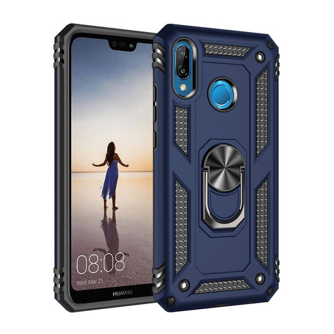 Hybrid PC TPU Kickstand Armor Phone Shell for Huawei P20 Lite (2018) / Nova 3e (China)